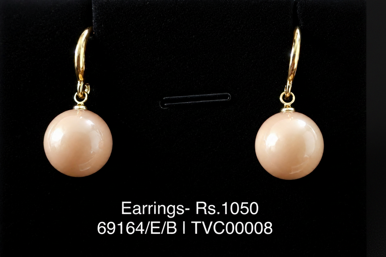 ER 8 Ivory Orb Danglers