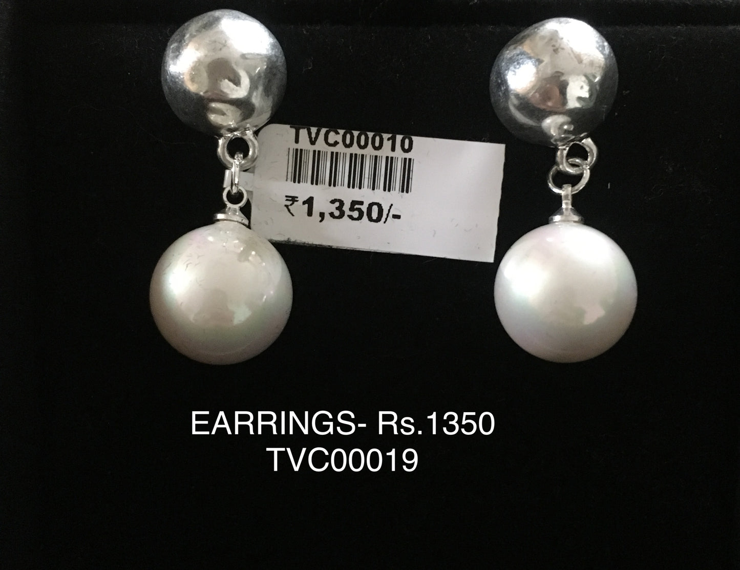 ER 10 Silver Glow Pearl Drops