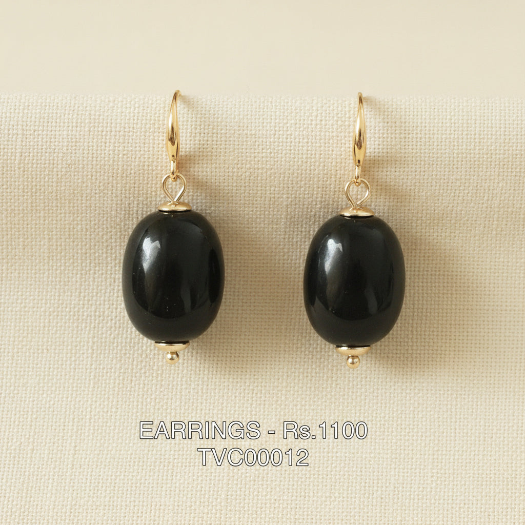 ER 12 Midnight Obsidian Ovals