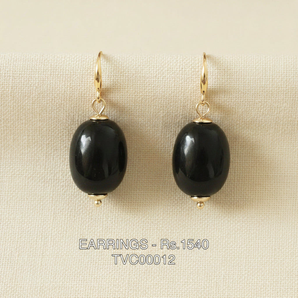 ER 12 Midnight Obsidian Ovals