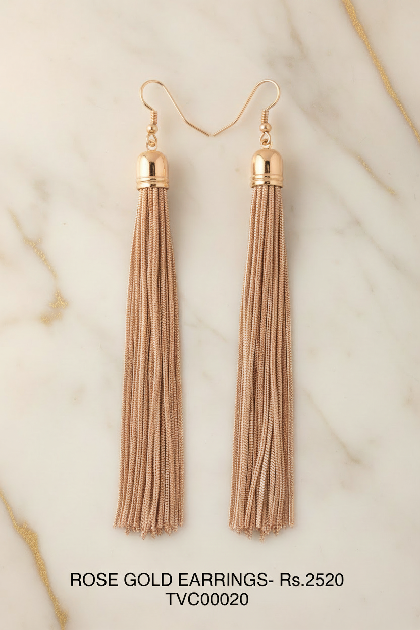 ER 20 Gleaming Rose Tassels