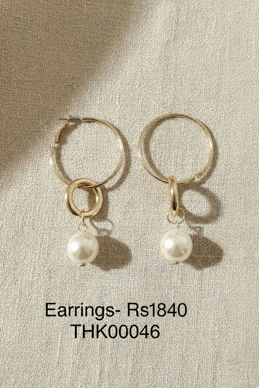 ER 46 Golden Orb Hoops
