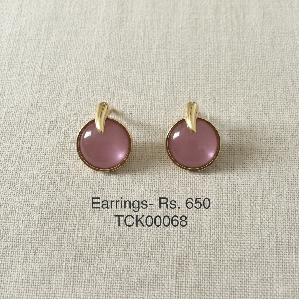 ER 68 Blush Glow Studs