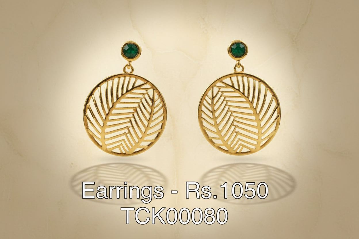 ER 80 Golden Fern Danglers