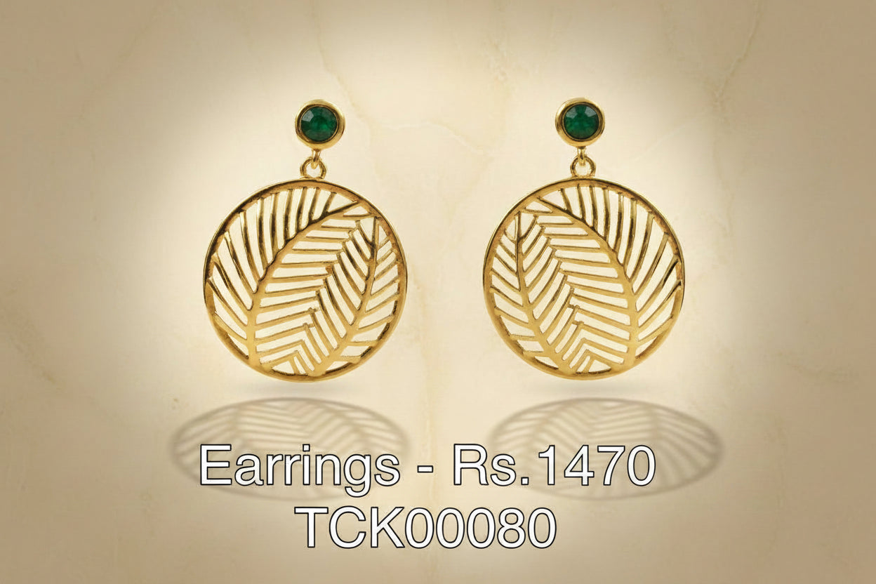 ER 80 Golden Fern Danglers