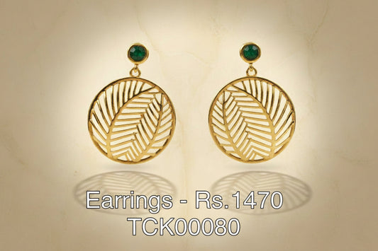 ER 80 Golden Fern Danglers