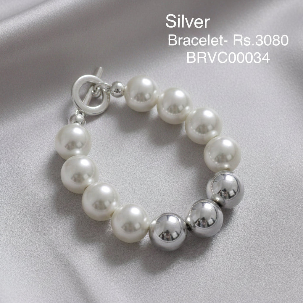 BR 34 Moonlit Silver Charm Bracelet