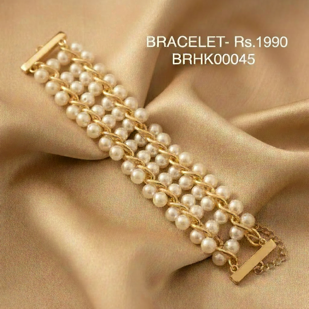 BR 45 Golden Elegance Pearl Cuff