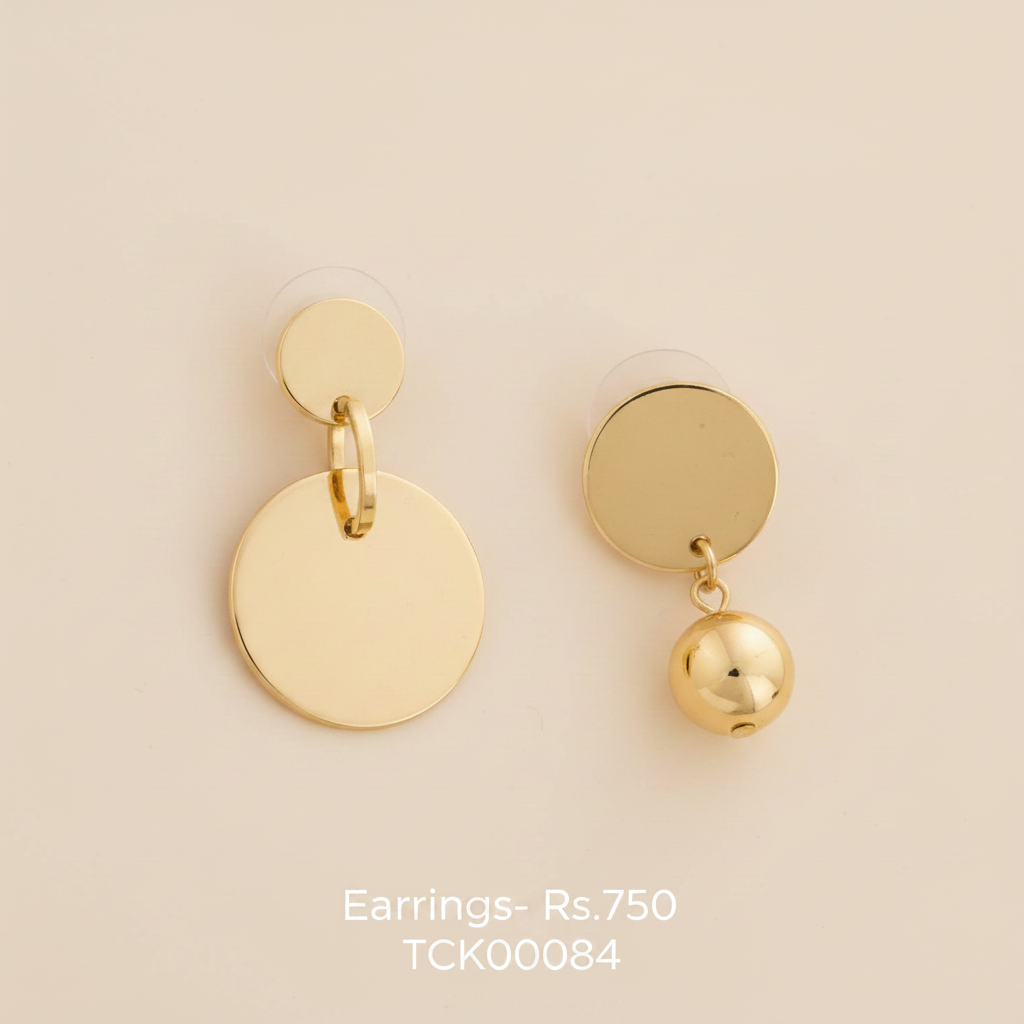 ER 84 Golden Halo Earrings