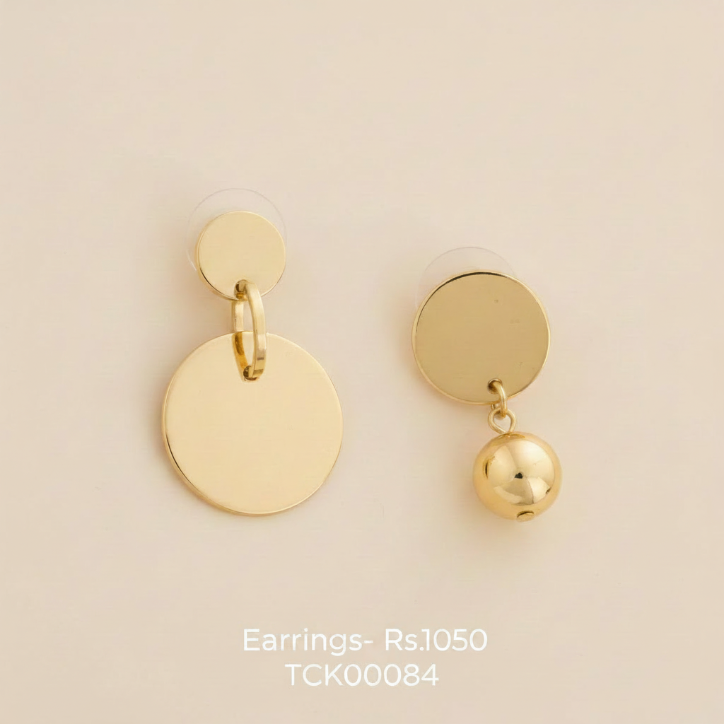 ER 84 Golden Halo Earrings