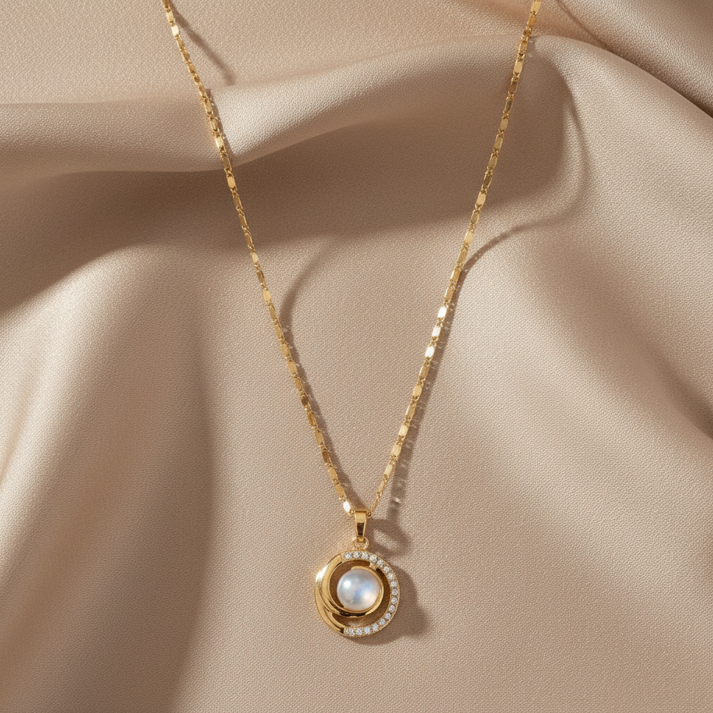 SN 39 Pearl Twist Necklace RECHECK