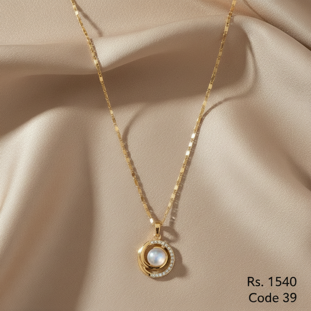 SN 39 Pearl Twist Necklace RECHECK