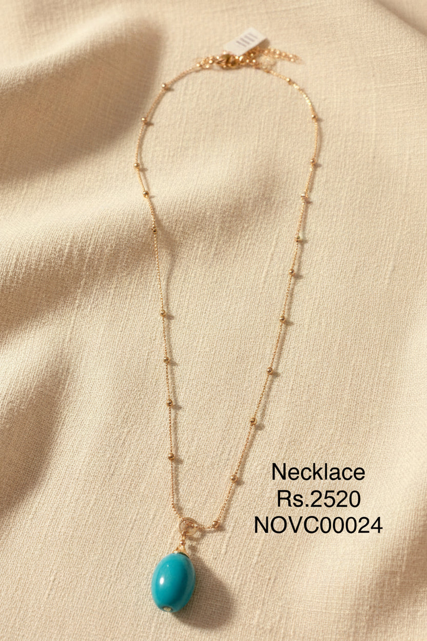 SN 24 Turquoise Sparkle Necklace