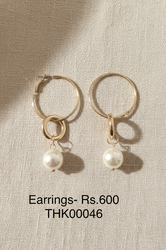 ER 46 Golden Orb Hoops