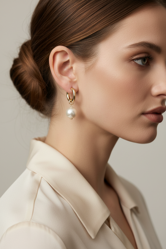 ER 46 Golden Orb Hoops