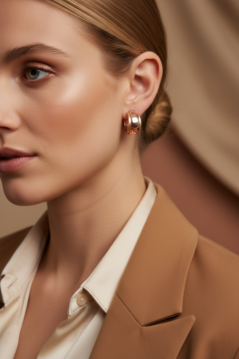 ER 73 Amber Luxe Hoops