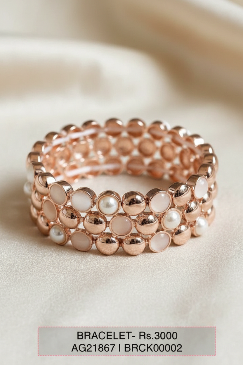 BR 2 Rosé Luxe Pearl Bracelet