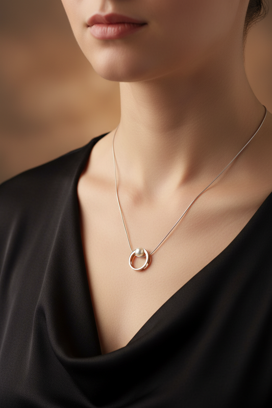 SN 59 Golden Halo Pendant Necklace