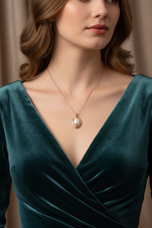 SN 69 Lustrous Embrace Pearl Necklace